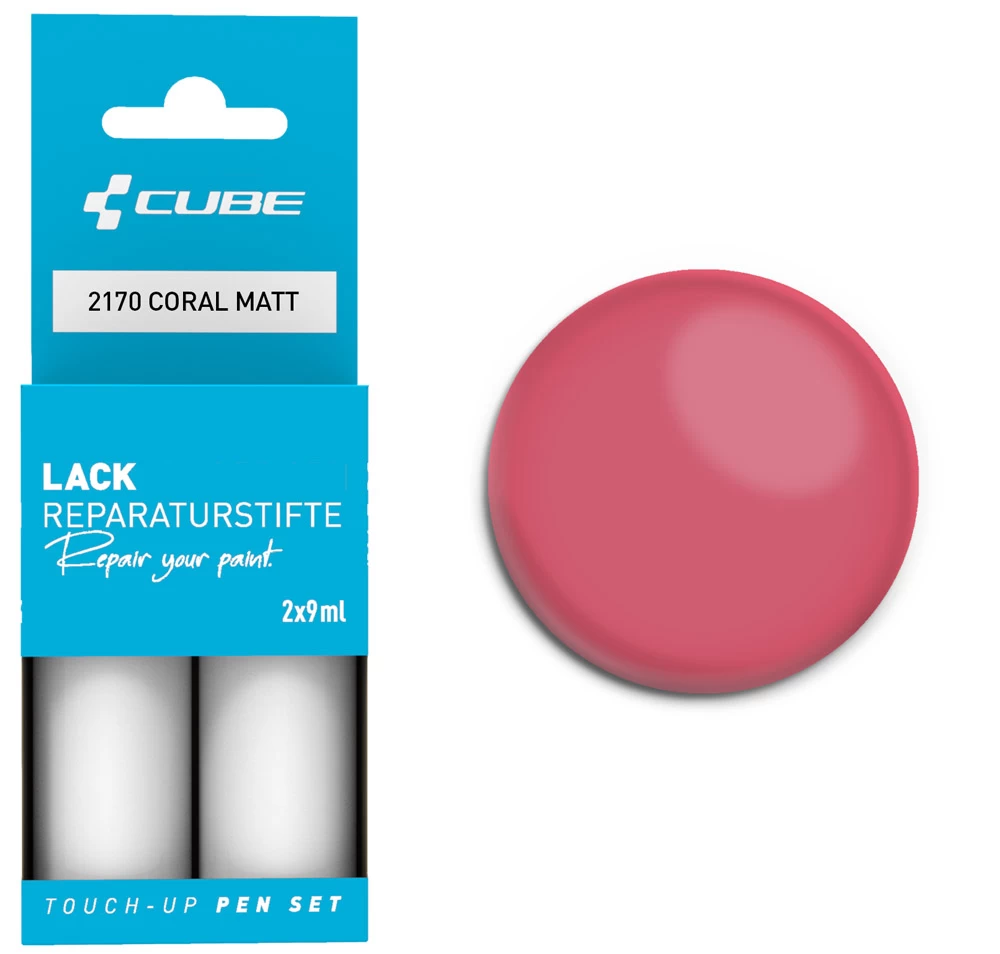 Cube Lackreparaturstift Set CORAL Matt 1 Cube Lackreparaturstift Set CORAL Matt