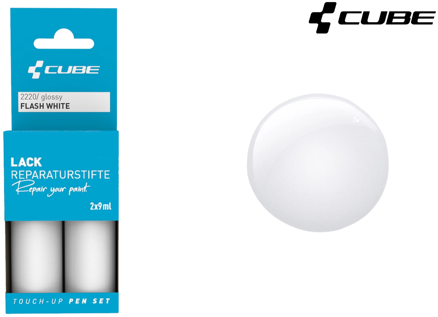 Cube Lackreparaturstift Set FLASH WHITE 2 Cube Lackreparaturstift Set FLASH WHITE – Bild 2