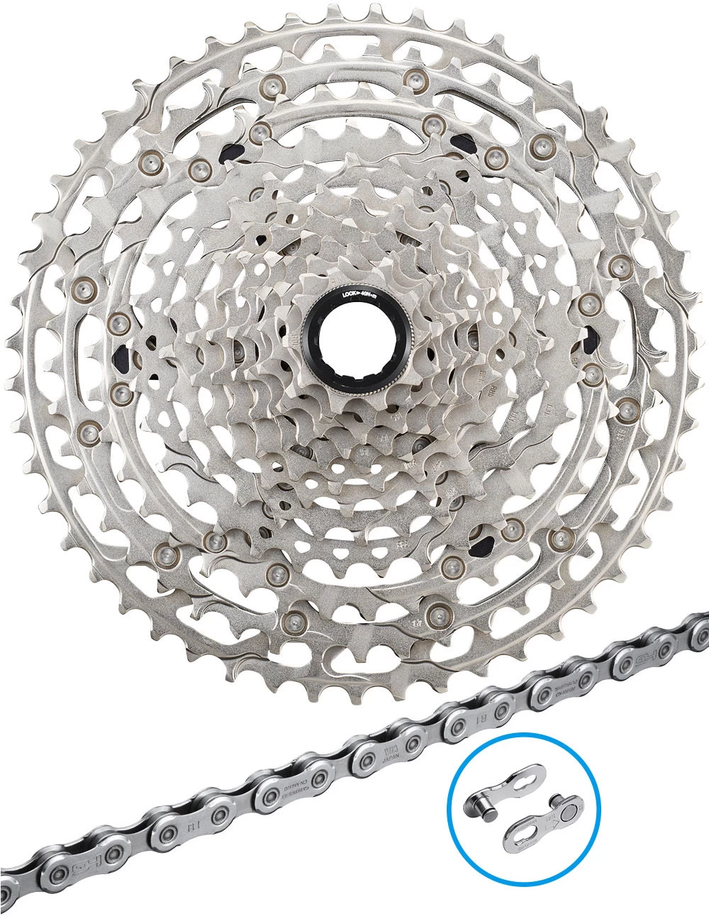 Shimano DEORE CN-M6100+CS-M6100 12-fach Verschleissset 1 Shimano DEORE CN-M6100+CS-M6100 12-fach Verschleissset