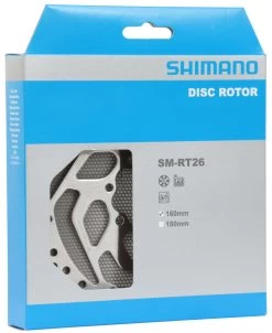 Shimano SM-RT26 6-Loch Bremsscheibe -MTB Teile Verkauf Shimano Bremsscheibe SM RT26S 160mm Verpackung