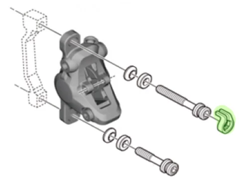 Shimano Sicherungsring Für Bremssattelschraube 2 Shimano Sicherungsring Für Bremssattelschraube – Bild 2